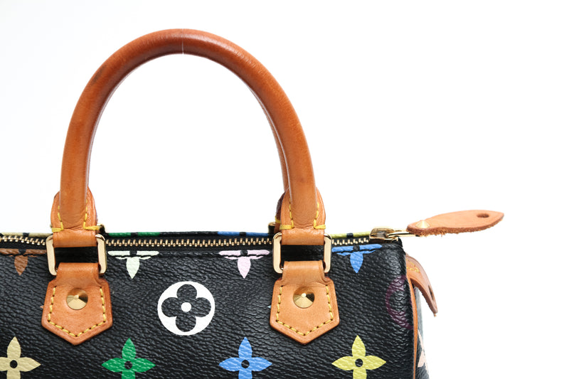 Louis vuitton multicolor mini speedy black online