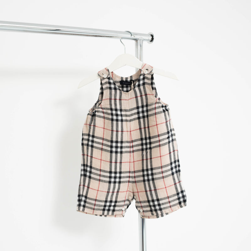 Burberry baby jumpsuit hotsell