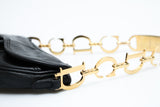 Dior Ostrich Chain Saddle Bag