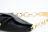 Dior Ostrich Chain Saddle Bag