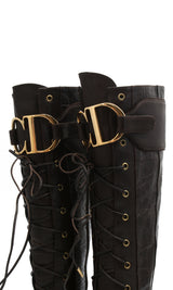 Dior Croc Logo Boots