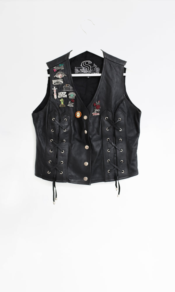 Vintage Leather Waistcoat