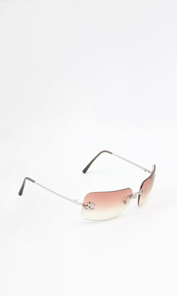 Chanel Rhinestone Sunglasses