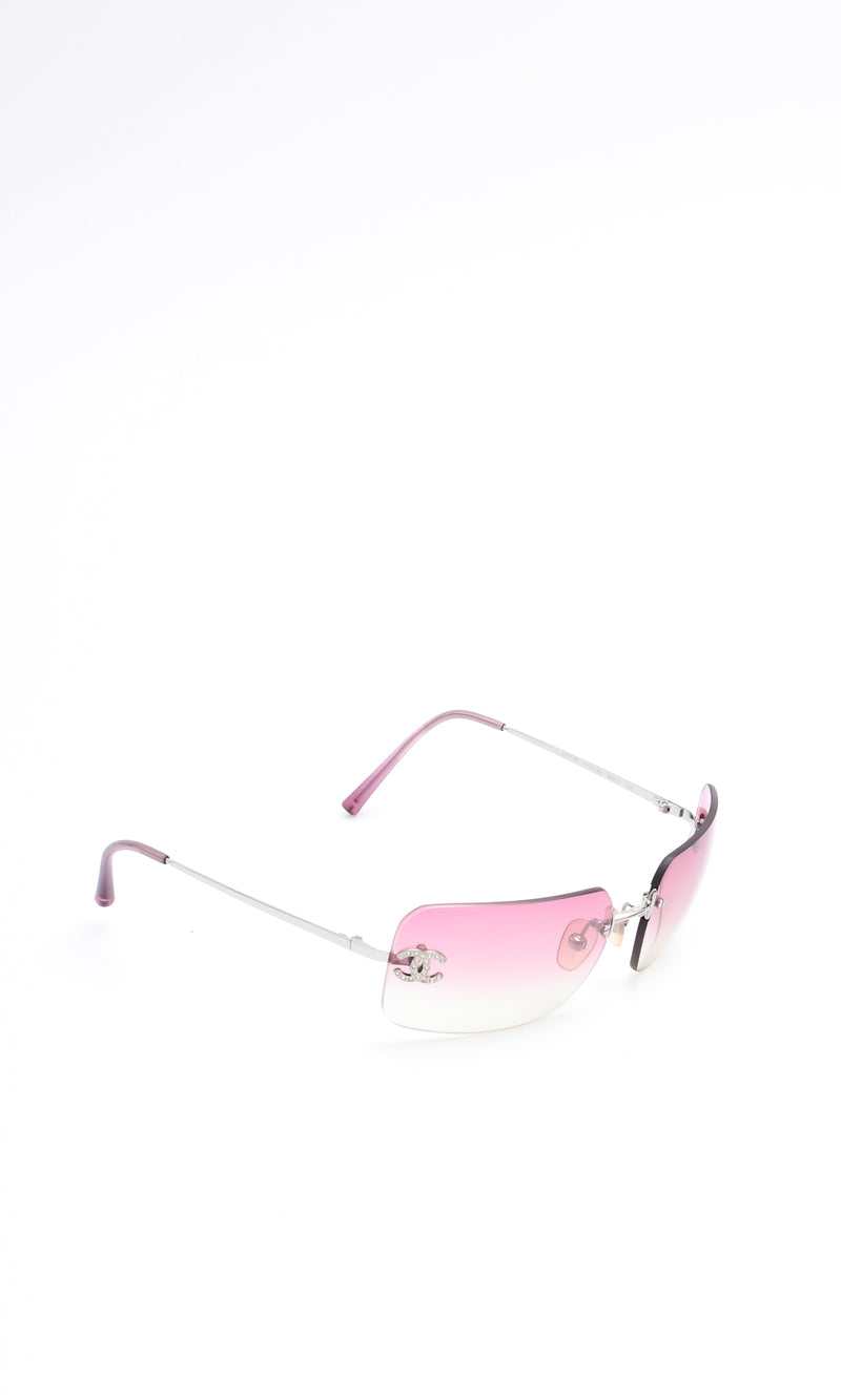 Chanel Rhinestone Sunglasses