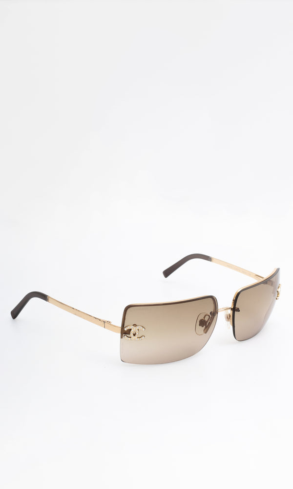 Chanel Rhinestone Sunglasses