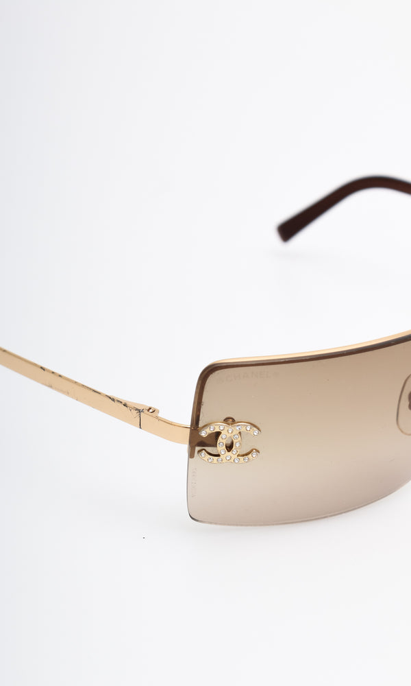 Chanel Rhinestone Sunglasses