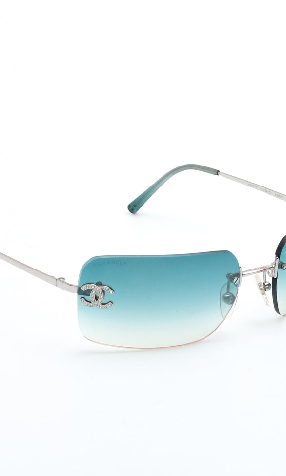 Chanel Rhinestone Sunglasses