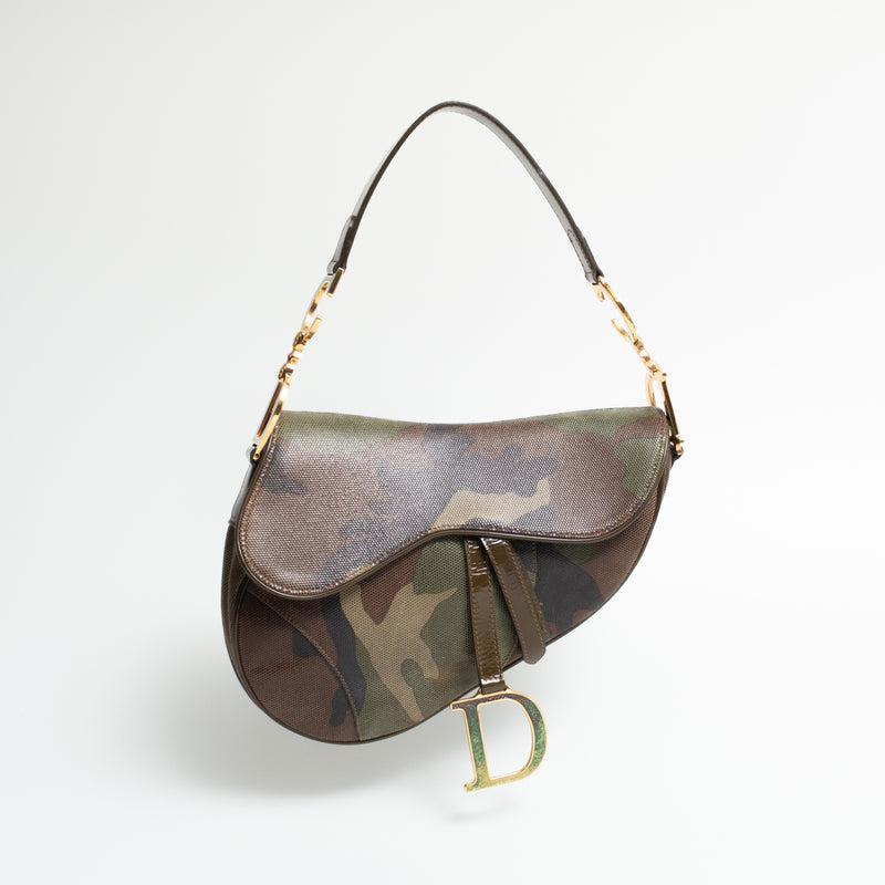 Dior Camouflage Saddle Bag