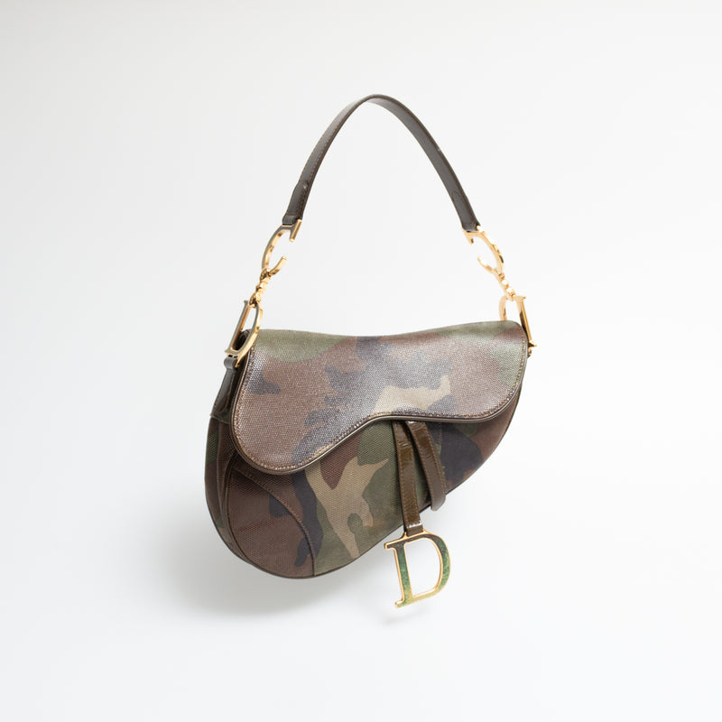 Dior Camouflage Saddle Bag