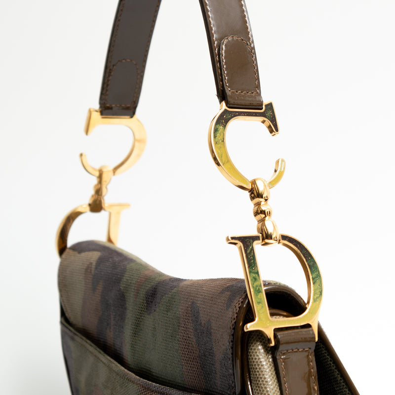 Dior Camouflage Saddle Bag