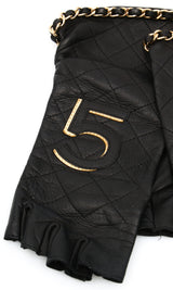 Chanel Lambskin Fingerless Gloves