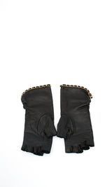 Chanel Lambskin Fingerless Gloves