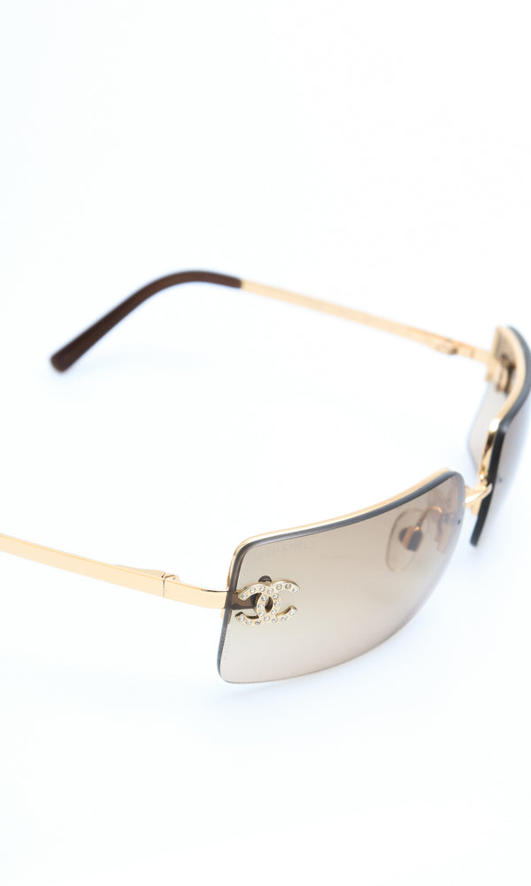 Chanel Rhinestone Sunglasses