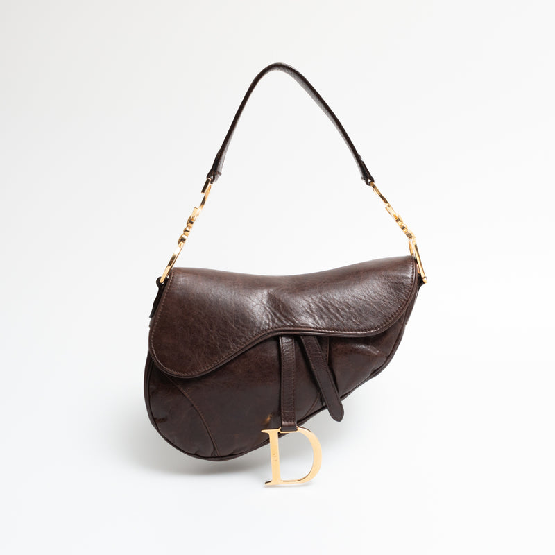 Dior Leather Saddle Bag