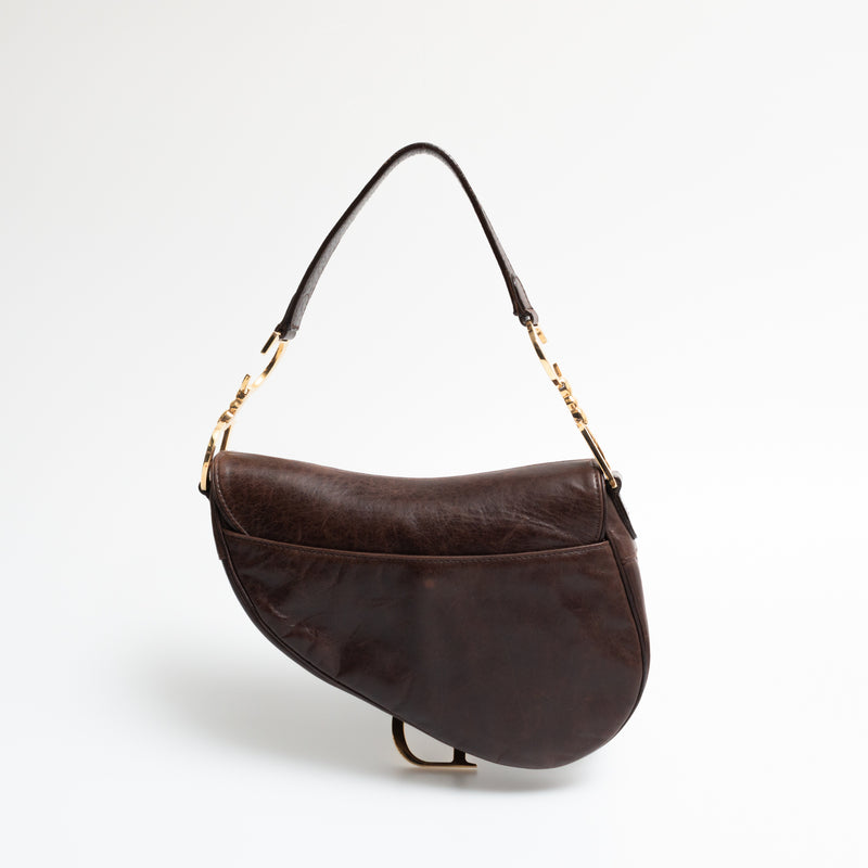 Dior Leather Saddle Bag