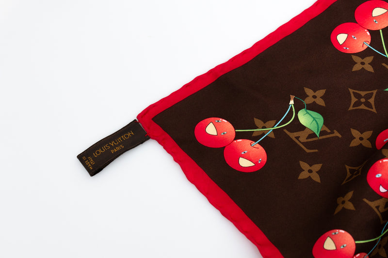 Louis Vuitton  X Takashi Murakami Cherry Scarf