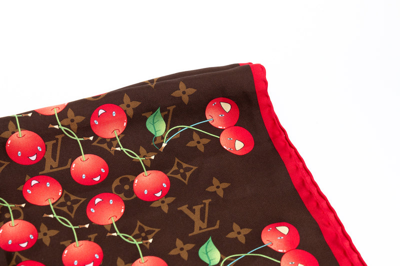 Louis Vuitton  X Takashi Murakami Cherry Scarf