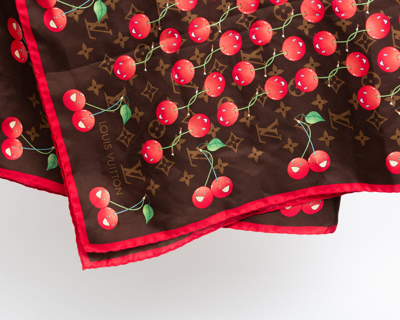 Louis Vuitton  X Takashi Murakami Cherry Scarf