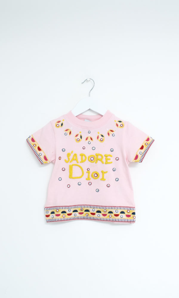 J'Adore Dior T Shirt Age 2/3