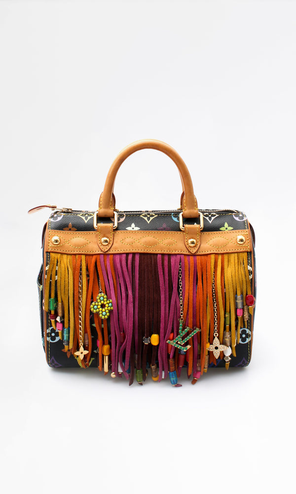 Louis Vuitton X Takashi Murakami Monogram Fringe Speedy 25