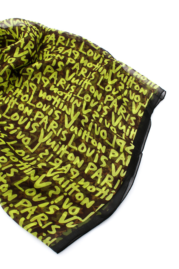 Louis Vuitton X Stephen Sprouse Monogram Graffiti Scarf