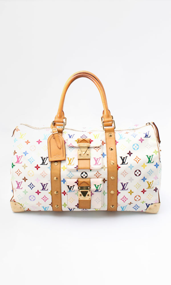 Louis Vuitton X Takashi Murakami Monogram Keepall 45