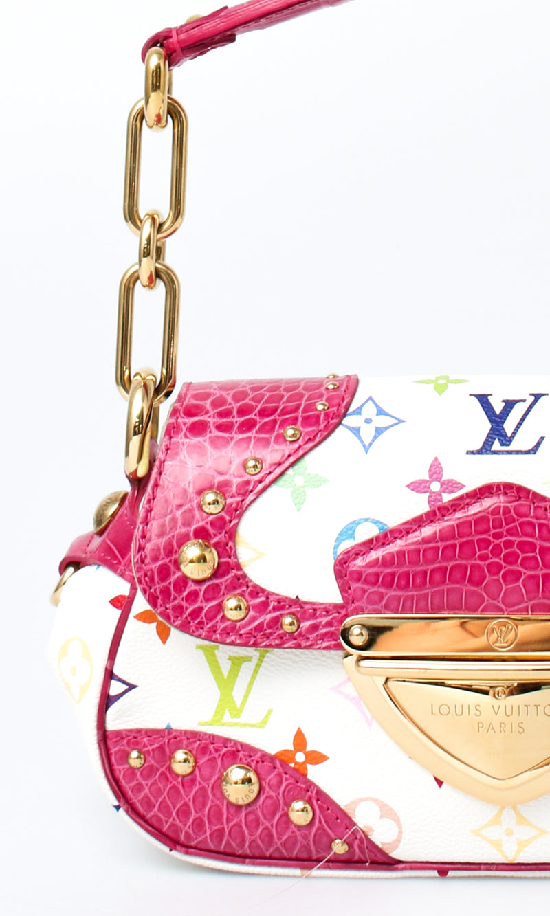 Louis Vuitton X Takashi Murakami Monogram Croc Marilyn Bag