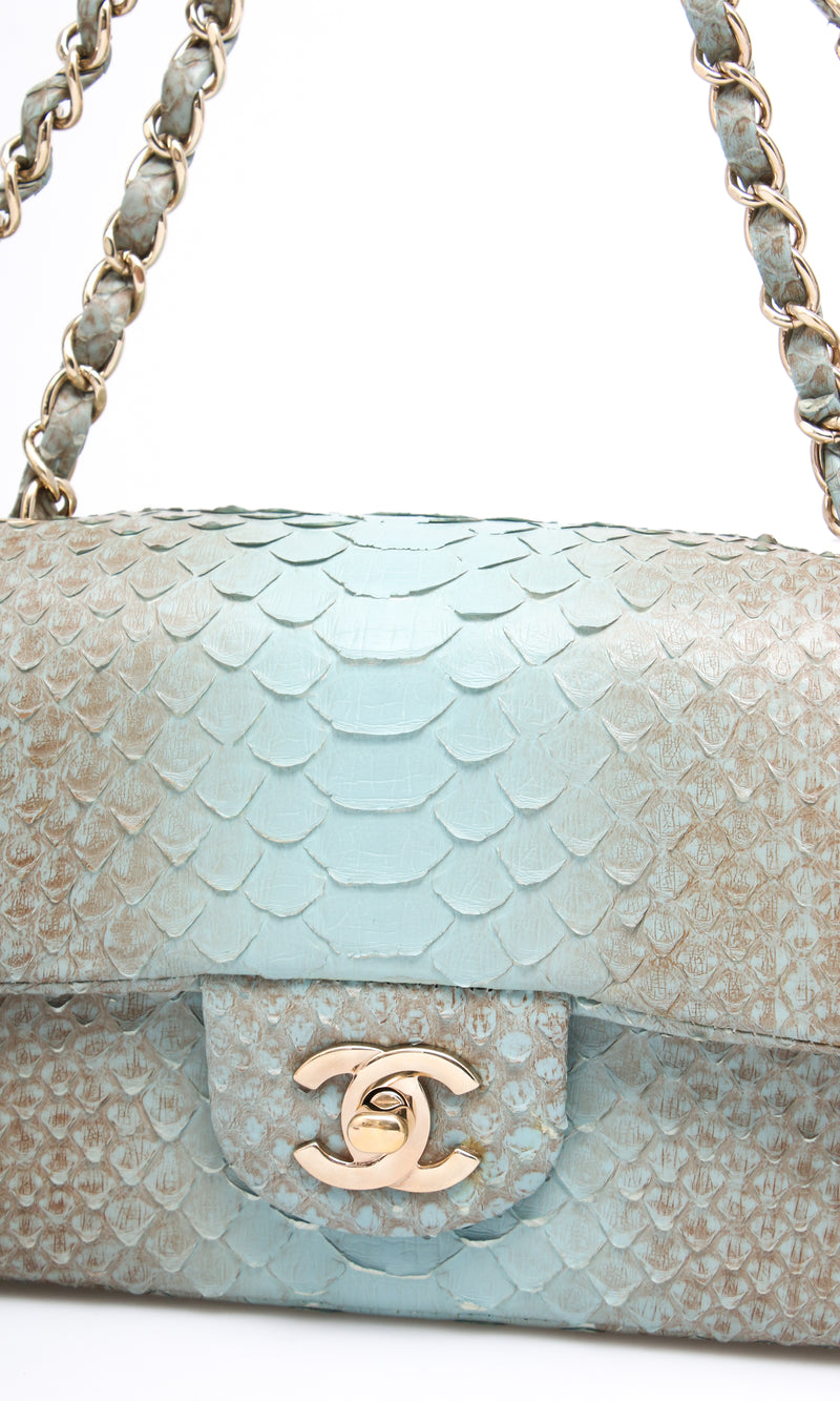 Chanel Snakeskin Flap Bag