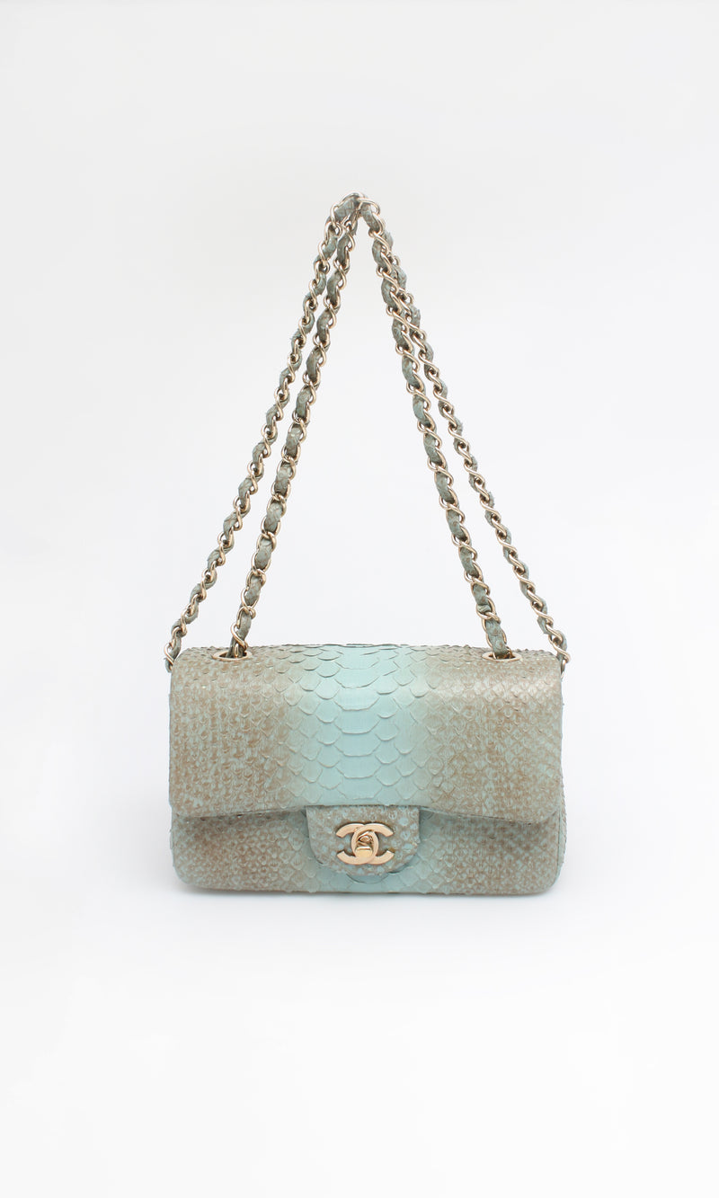 Chanel Snakeskin Flap Bag