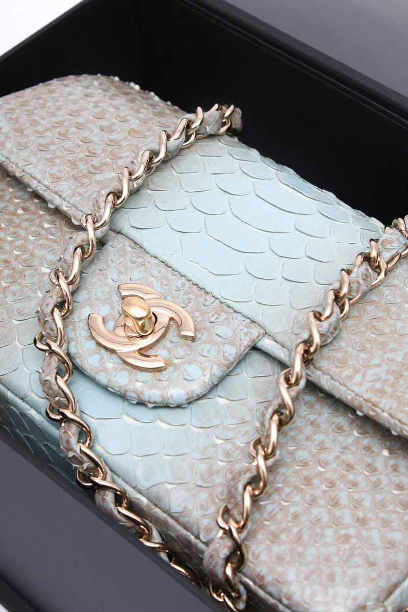 Chanel Snakeskin Flap Bag