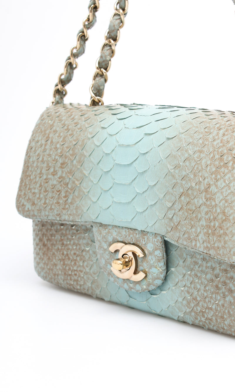 Chanel Snakeskin Flap Bag