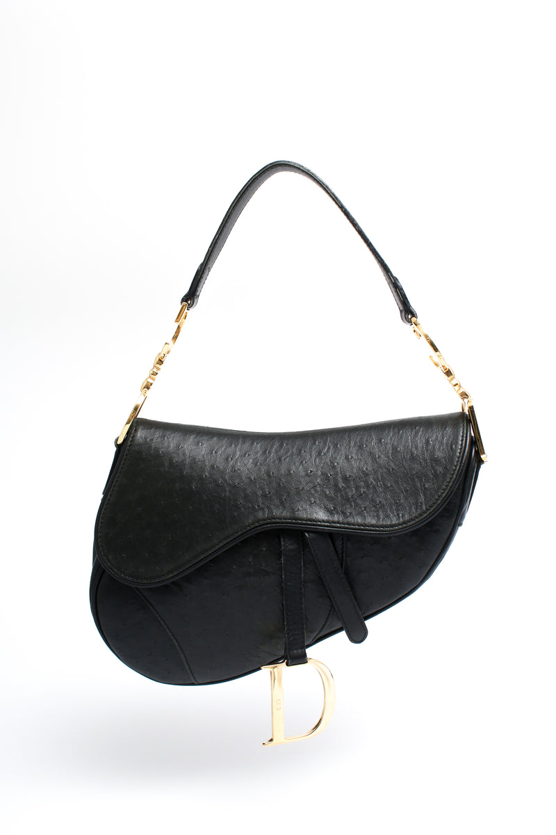 Dior Ostrich Saddle Bag