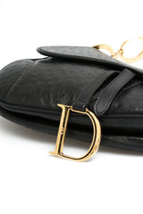 Dior Ostrich Saddle Bag