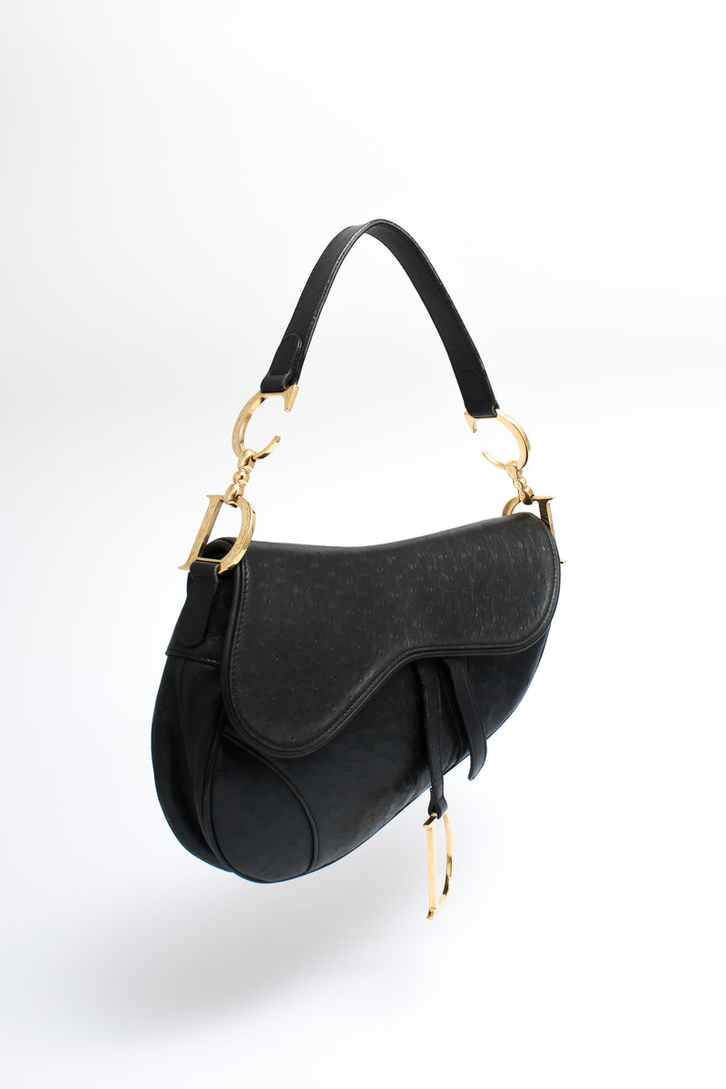 Dior Ostrich Saddle Bag