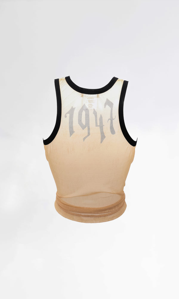 Dior Gothic Mesh Tank Top