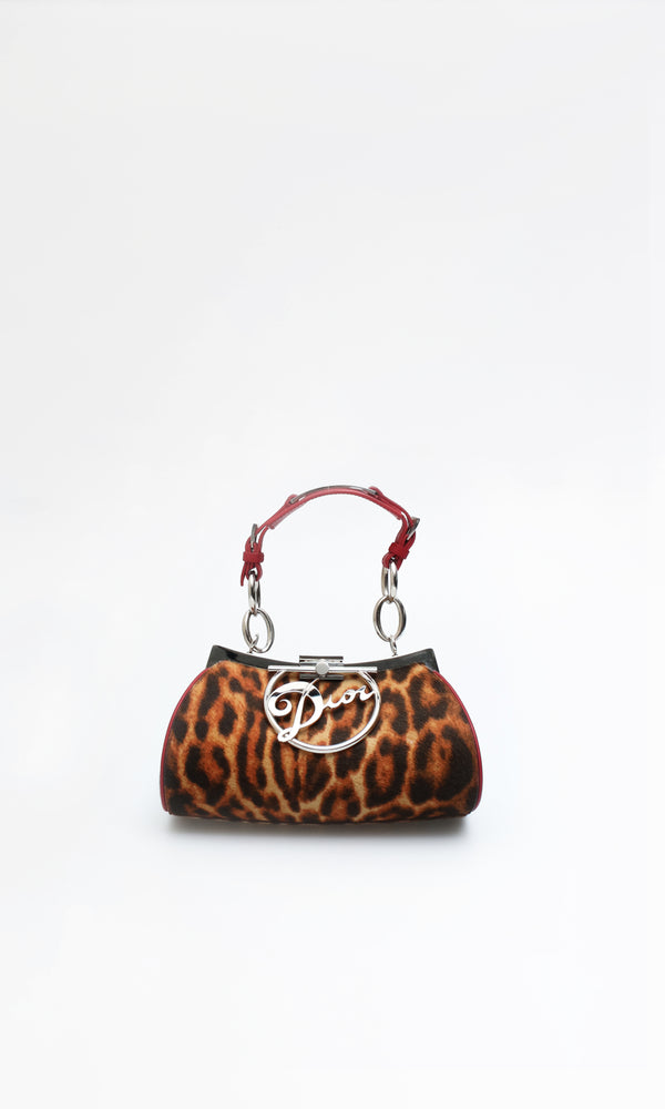 Dior Leopard Diva Bag