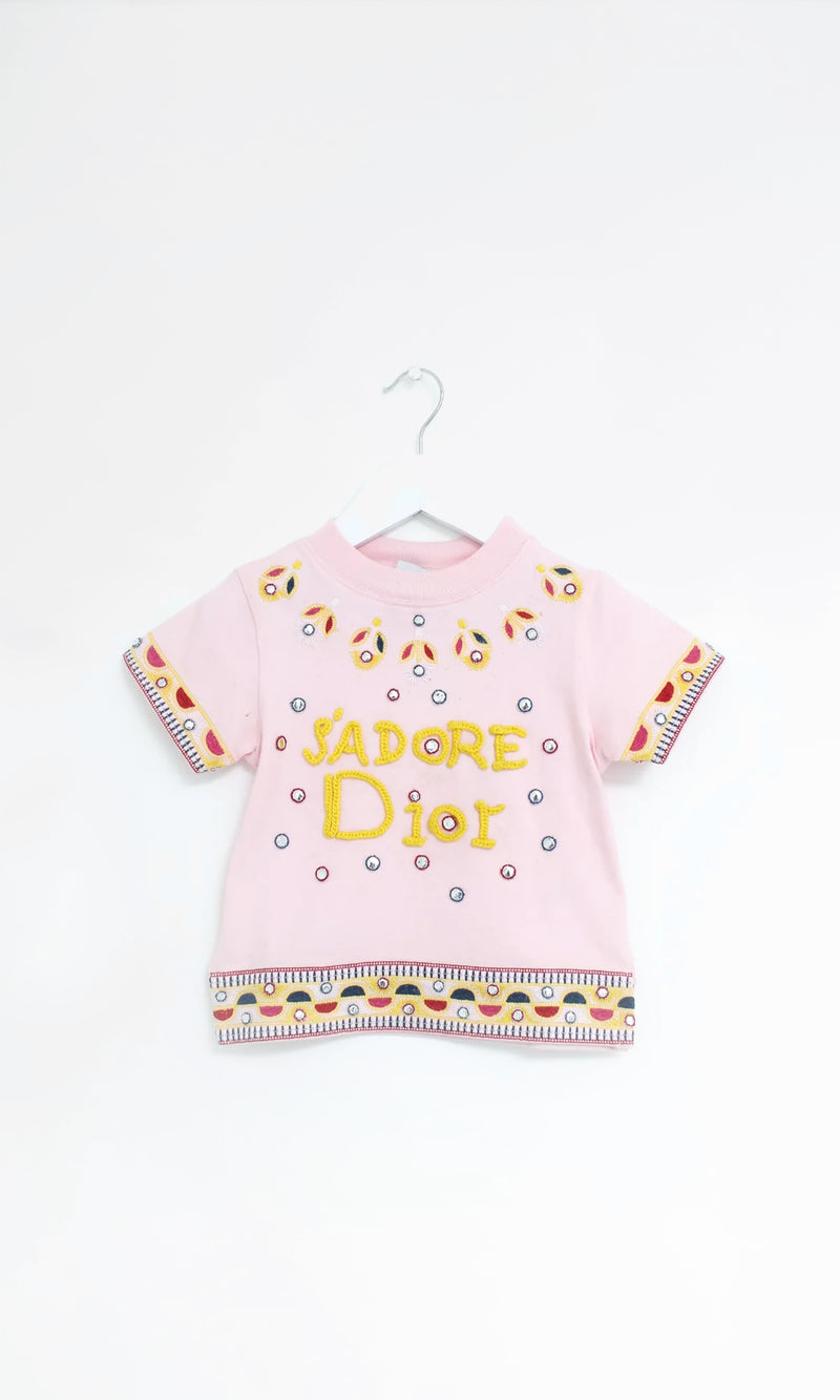 J'Adore Dior T Shirt Age 2/3