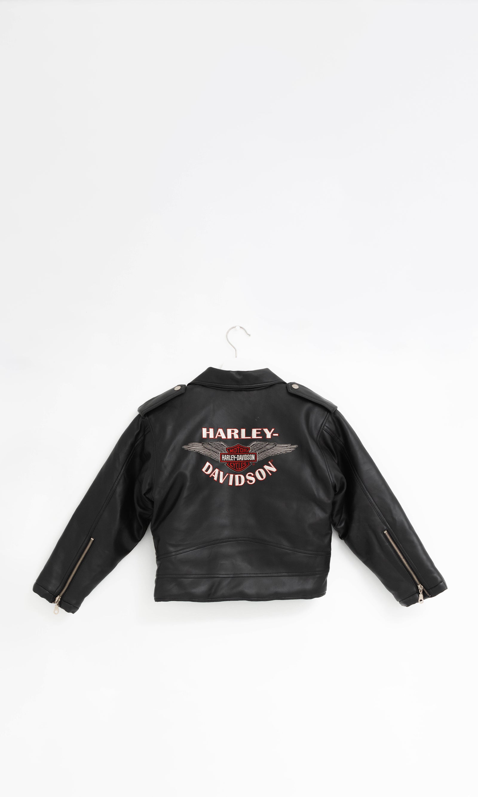 Children's harley davidson leather jacket best sale