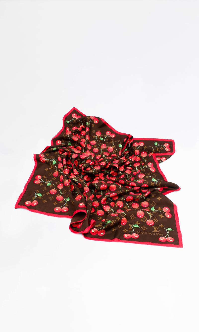 Louis Vuitton  X Takashi Murakami Cherry Scarf