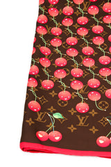 Louis Vuitton  X Takashi Murakami Cherry Scarf