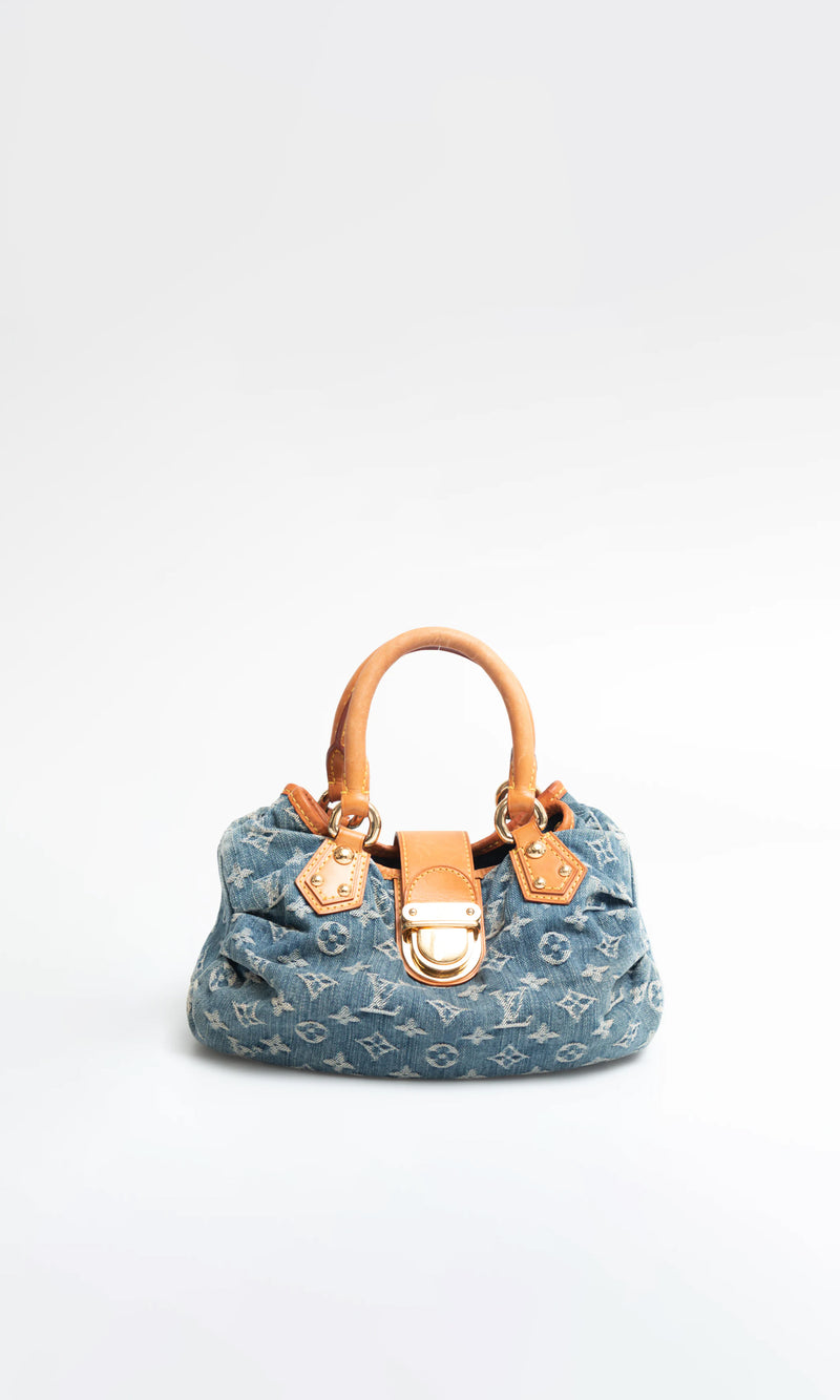 Louis Vuitton Denim Pleaty Bag